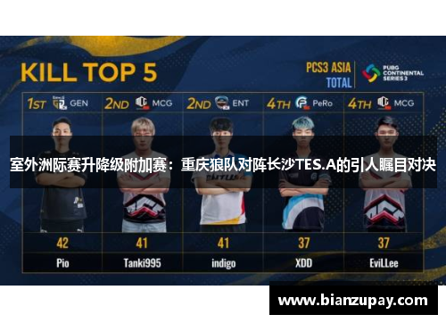 室外洲际赛升降级附加赛：重庆狼队对阵长沙TES.A的引人瞩目对决